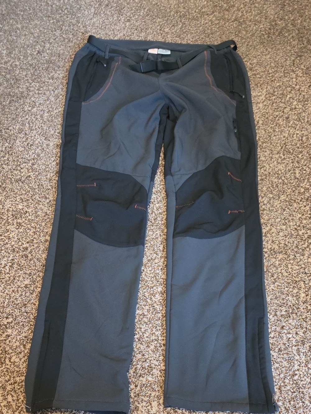 Men's Technical Outdoor Pants - Charcoal/Black